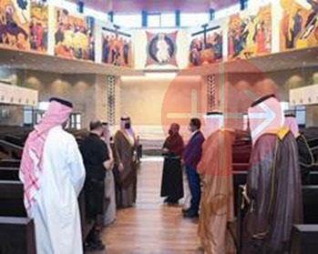 bahrein jeque visita la catedral