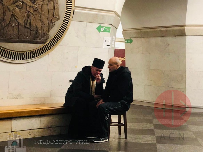 Ucrania confesión en el metro