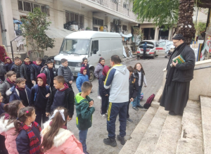 Escuela católica de Gaza